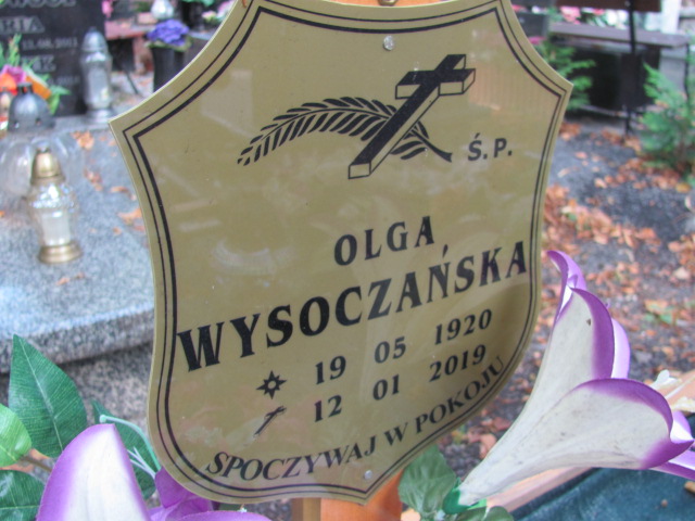 Olga Wysoczańska  1920 Bolków - Grobonet - Wyszukiwarka osób pochowanych