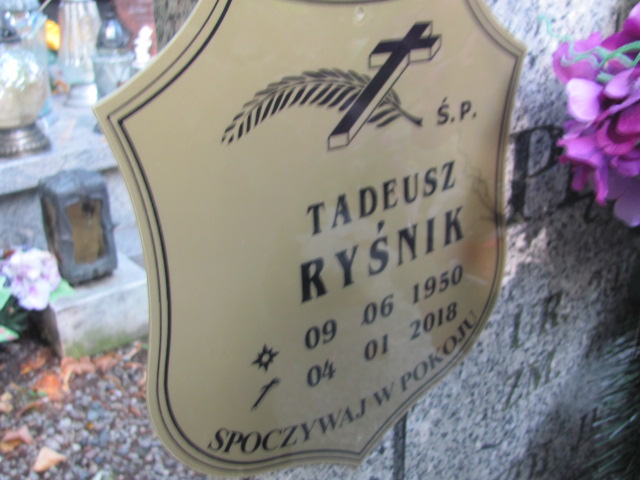Tadeusz Ryśnik 1950 Bolków - Grobonet - Wyszukiwarka osób pochowanych