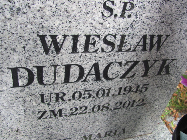 Wiesław Dudaczyk 1945 Bolków - Grobonet - Wyszukiwarka osób pochowanych