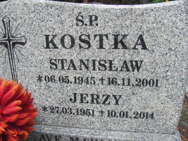 Jerzy Kostka  1951 Bolków - Grobonet - Wyszukiwarka osób pochowanych