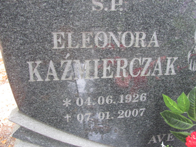 Eleonora Kaźmierczak 1926 Bolków - Grobonet - Wyszukiwarka osób pochowanych