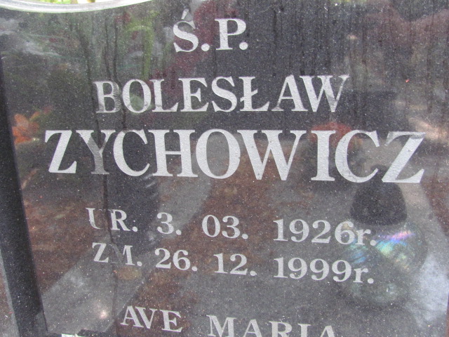 Bolesław Zychowicz 1926 Bolków - Grobonet - Wyszukiwarka osób pochowanych