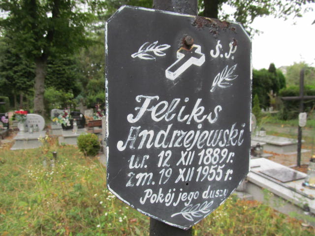 Feliks Andrzejewski 1899 Bolków - Grobonet - Wyszukiwarka osób pochowanych