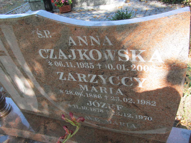 Anna Czajkowska 1935 Bolków - Grobonet - Wyszukiwarka osób pochowanych