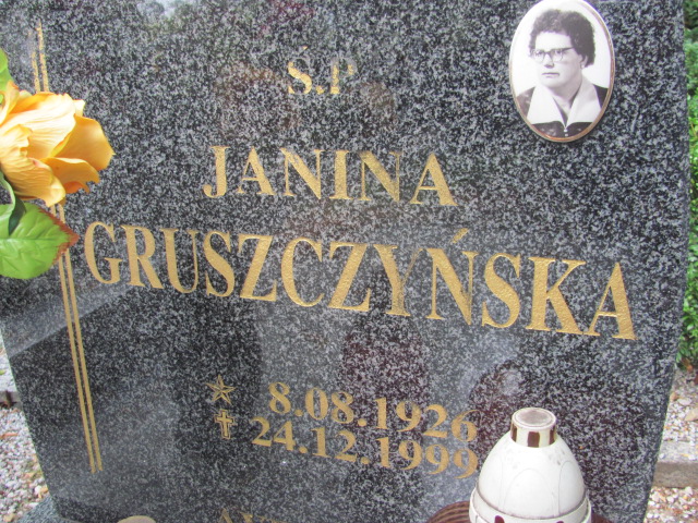 Janina Gruszczyńska 1926 Bolków - Grobonet - Wyszukiwarka osób pochowanych