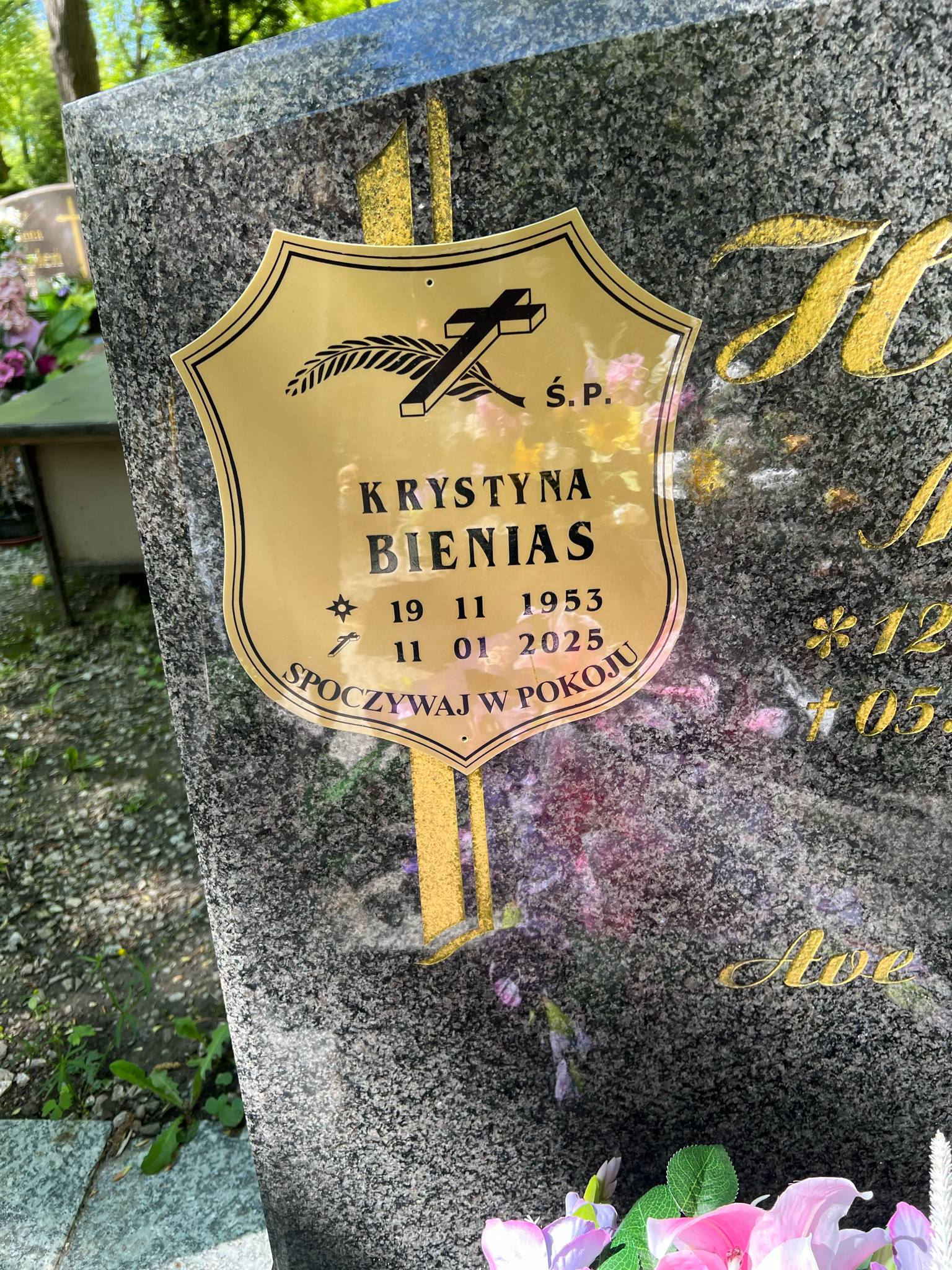 Krystyna Bienias 1953 Bolków - Grobonet - Wyszukiwarka osób pochowanych