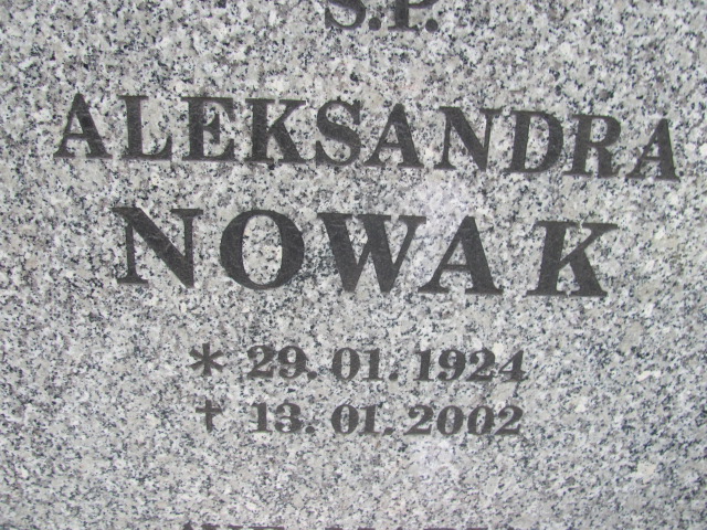 Danuta Nowak 1948 Bolków - Grobonet - Wyszukiwarka osób pochowanych