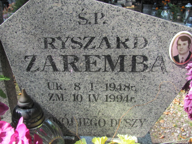 Ryszard Zaremba  1948 Bolków - Grobonet - Wyszukiwarka osób pochowanych