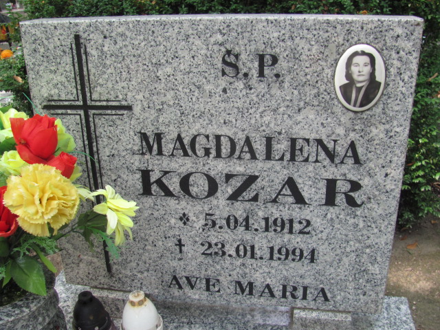 Magdalena Kozar 1912 Bolków - Grobonet - Wyszukiwarka osób pochowanych