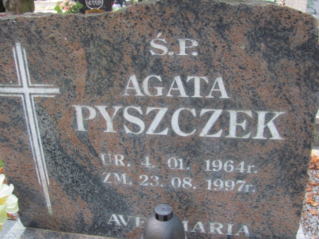 Agata Pyszczek 1964 Bolków - Grobonet - Wyszukiwarka osób pochowanych