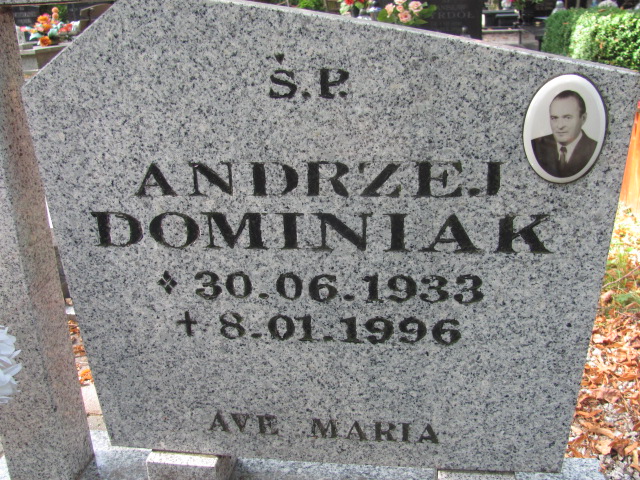 Andrzej Dominiak 1933 Bolków - Grobonet - Wyszukiwarka osób pochowanych