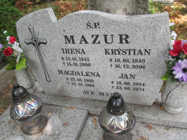 Magdalena Mazur  1900 Bolków - Grobonet - Wyszukiwarka osób pochowanych