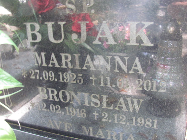 Marianna Bujak Sykuła 1925 Bolków - Grobonet - Wyszukiwarka osób pochowanych