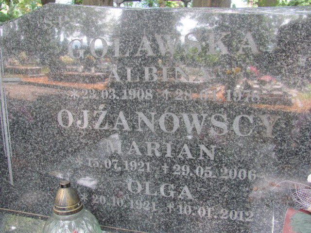 Olga Ojżanowska 1921 Bolków - Grobonet - Wyszukiwarka osób pochowanych