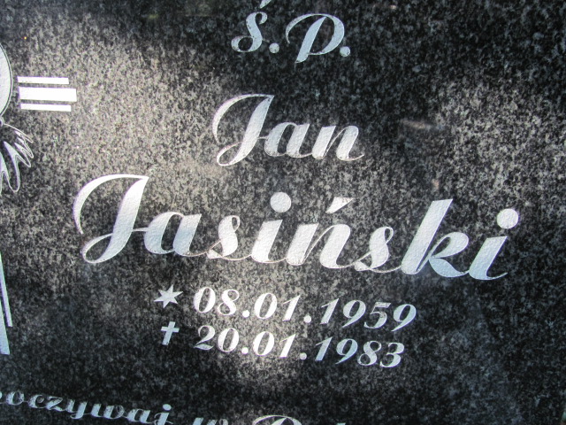 Jan Jasiński 1959 Bolków - Grobonet - Wyszukiwarka osób pochowanych