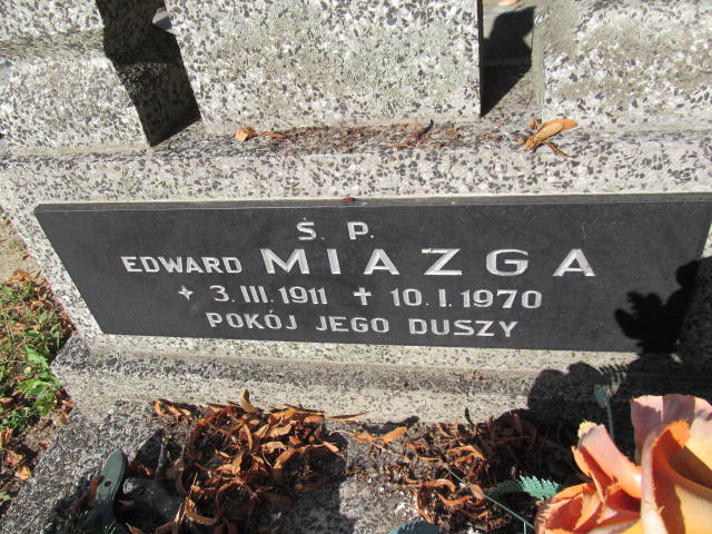 Edward Miazga 1911 Bolków - Grobonet - Wyszukiwarka osób pochowanych