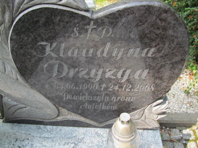 Klaudyna Drzyzga  1990 Bolków - Grobonet - Wyszukiwarka osób pochowanych