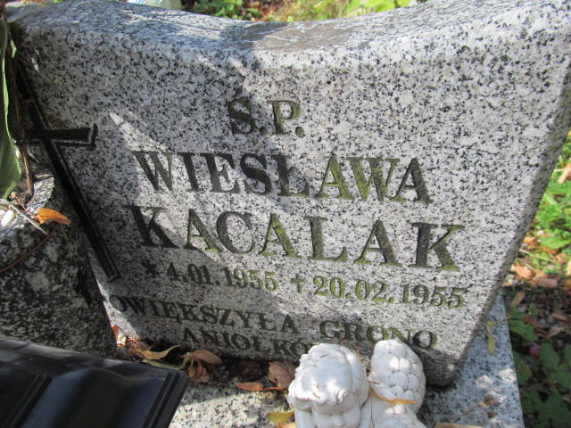 Wiesława Kacalak 1955 Bolków - Grobonet - Wyszukiwarka osób pochowanych