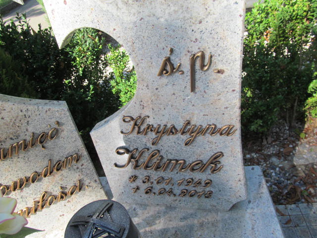 Krystyna Klimek 1949 Bolków - Grobonet - Wyszukiwarka osób pochowanych