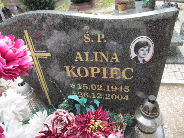 Alina Kopiec  1945 Bolków - Grobonet - Wyszukiwarka osób pochowanych