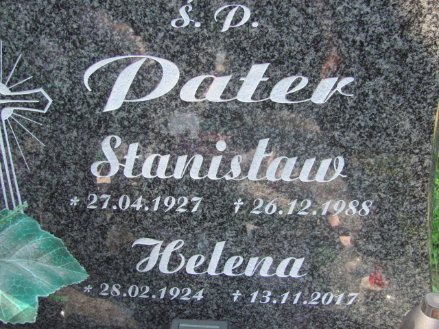 Stanisław Pater 1927 Bolków - Grobonet - Wyszukiwarka osób pochowanych