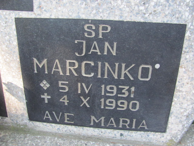 Jan Marcinko 1931 Bolków - Grobonet - Wyszukiwarka osób pochowanych