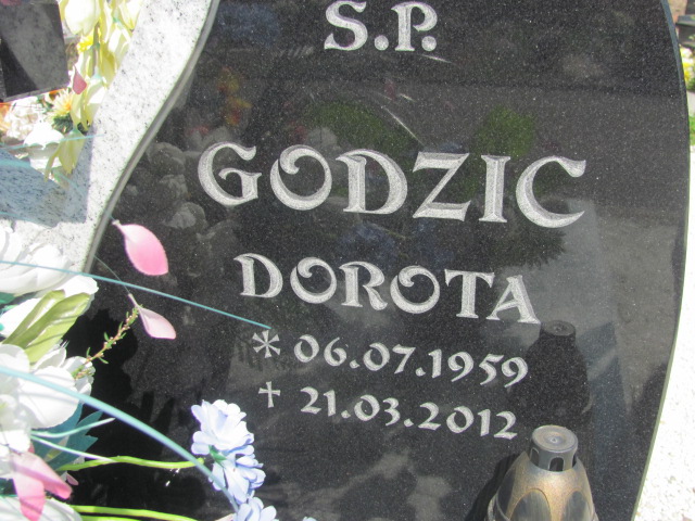 Dorota Godzic 1959 Bolków - Grobonet - Wyszukiwarka osób pochowanych